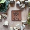 Lederlabel kleiner Hirsch