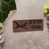 Kunstlederlabel "ab in den Urlaub"