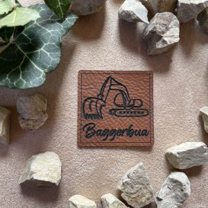 Kunstlederlabel "Baggerbua"