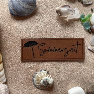 Kunstlederlabel "Sommerzeit"