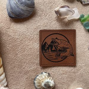 Kunstlederlabel "Fisch"