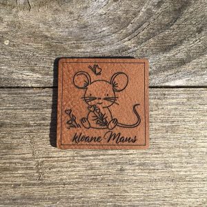 Lederlabel Maus