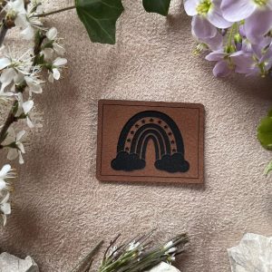 Lederlabel Regenbogen