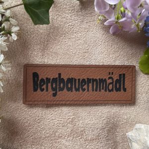 Lederlabel Bergbauenmädl