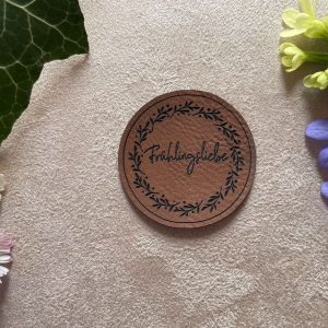Label Lederlabel Frühling