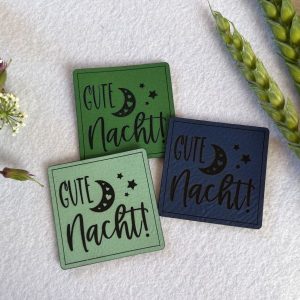 Lederlabel gute Nacht