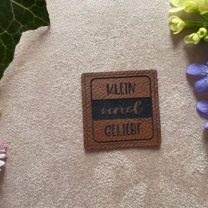 Lederlabel klein und geliebt
