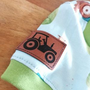 Alternative view of Lederlabel Traktor 3x4cm