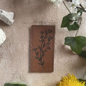 Lederlabel Blume