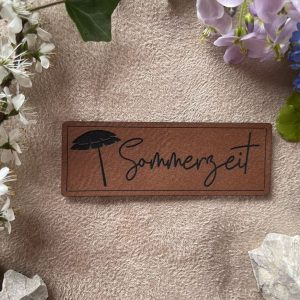 Lederlabel Sommerzeit