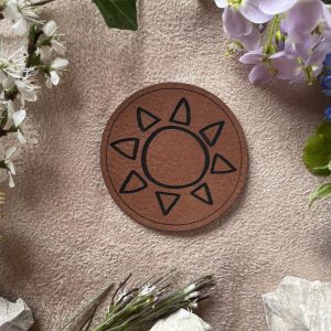 Lederlabel Sonne