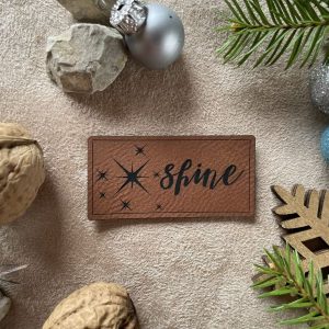 Lederlabel Shine
