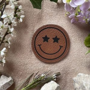 Lederlabel Smiley