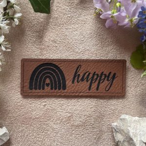 Lederlabel Regenbogen