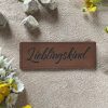 Lieblingskind Label, Lederlabel, Lederpatch