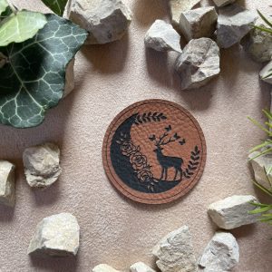 Kunstlederlabel "Hirsch Frühling"