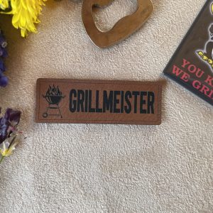 Kunstlederlabel "Grillmeister"