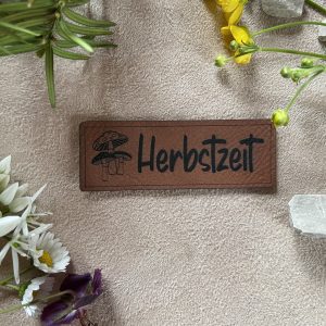 Kunstlederlabel "Herbstzeit"
