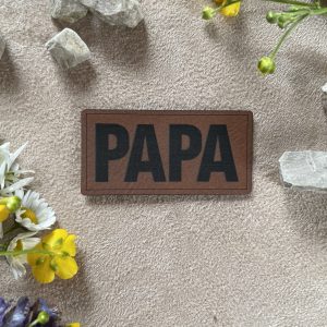 Kunstlederlabel "Papa"