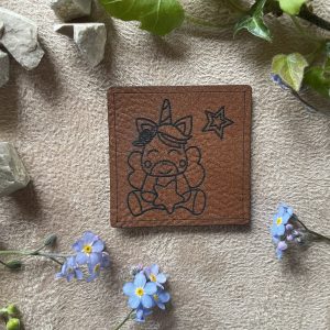 Lederlabel Einhorn