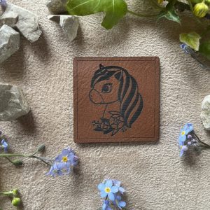 Kunstlederlabel "Einhorn"