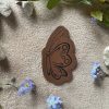 Kunstlederlabel "Schmetterling"