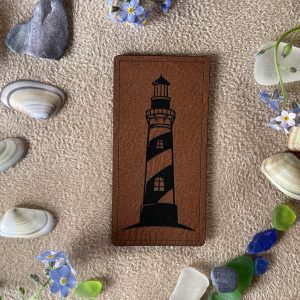 Kunstlederlabel "Leuchtturm"