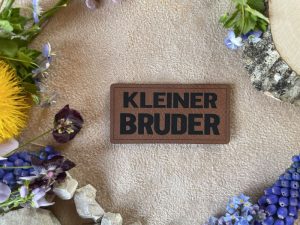Lederlabel kleiner Bruder
