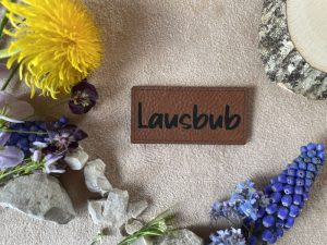 Lederlabel Lausbub