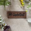 Lederlabel Herbstzeit