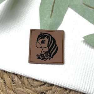 Lederlabel Einhorn