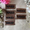Stritzikistl Lederlabels 80 Lederlabel, Mamabua, Papabua, Mamamädi, Papamädi