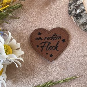 Lederlabel Herz