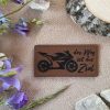Lederlabel Motorrad