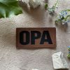 Lederlabel "Opa" 3 Lederlabel opa