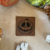 Kunstlederlabel "Kürbis Halloween"
