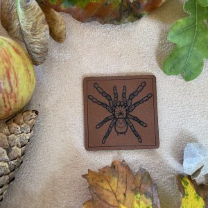 Kunstlederlabel "Vogelspinne"
