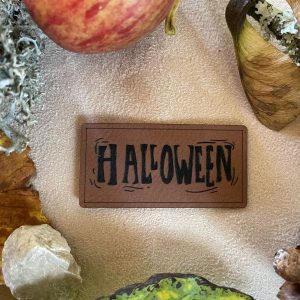 Lederlabel Halloween