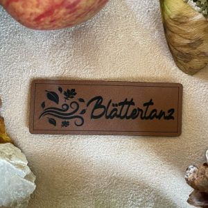 Lederlabel Herbst Blättertanz