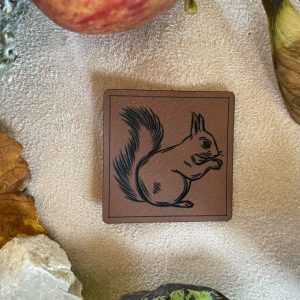 Lederlabel Eichhörnchen