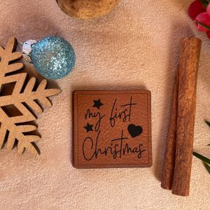 Lederlabel "my first christmas"