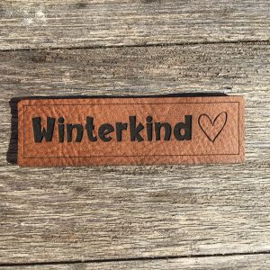 Lederlabel "Winterkind"