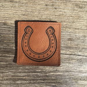 Lederlabel "Hufeisen"