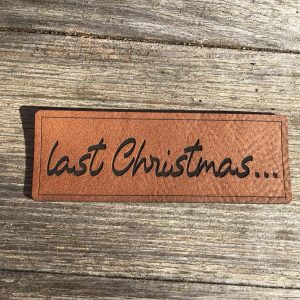 Lederlabel Christmas