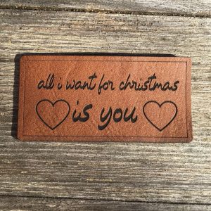 Lederlabel christmas