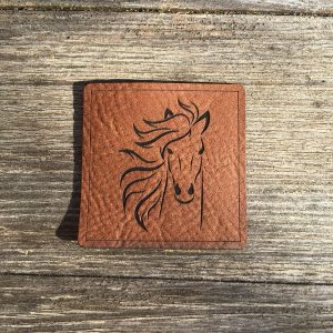 Lederlabel Pferd