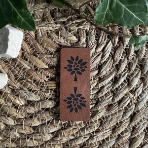 Lederlabel Klapp Baum