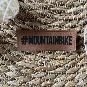 Lederlabel "#mountainbike"