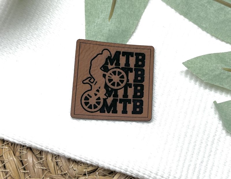 Lederlabel "Rad MTB MTB" 1 Lederlabel MTB