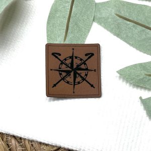 Lederlabel Schikompass